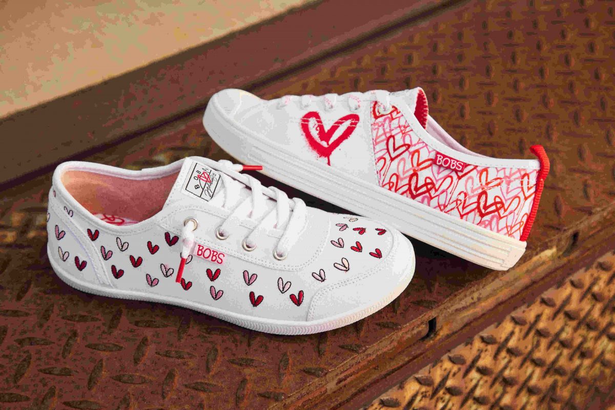 Skechers x JGoldcrown es la colaboración de zapatillas con los icónicos corazones del artista londinense